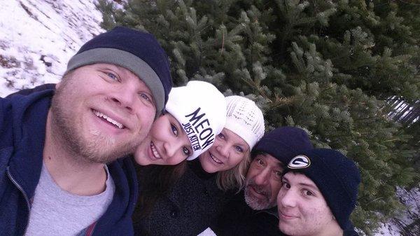 Our Back Porch Gatherings team!!!!  Left to right...Dan, Alexis, Tammy, Ernie and Cowboy, (Ernie Jr.)