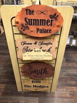 CnC carved signs