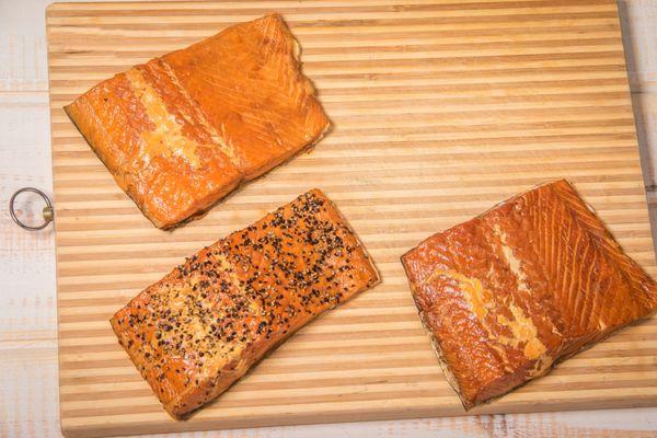 Hot or cold, Classic, Maple or Black Pepper; these salmon fillets hit the spot!