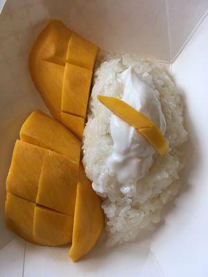 Mango Sticky Rice is a commonly found dessert in Thailand. This special is only served until mango season is over. Get it while it lasts!