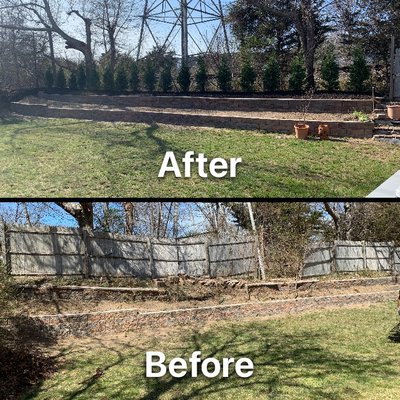 Before & After Retaining Walls