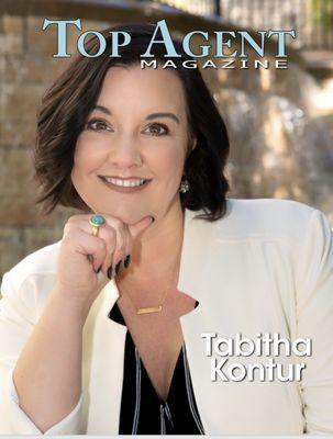 Broker Tabitha Kontur was featured  on the cover of Nov 2018's issue of Top Agent Magazine