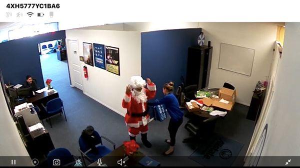 We got Santa on Camera