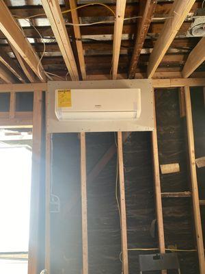 Mini split System installed