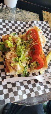 Cajun shrimp Poboy. Friday night Fish special.