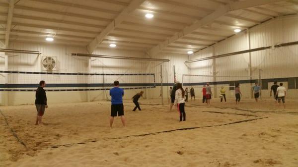 3 indoor vball courts