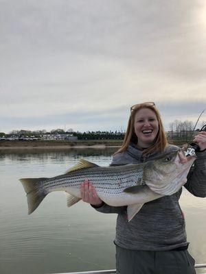 My 20lb striper bass!