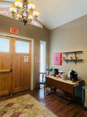 Lobby and coffee table