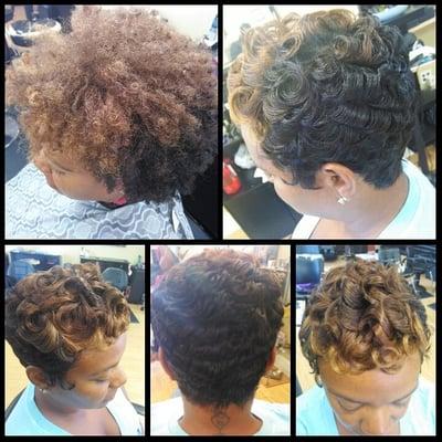 Before & After Wash Curl / Cut  Stylist Crystal Book me Today!!! @Salon Joile follow my hair page @phillystylist_215