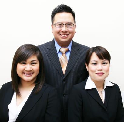 From left to right: LanAnh Ho, Esq., Quan Minh Chau, Esq. Mimi Phuong Ngoc Nguyen, Esq.