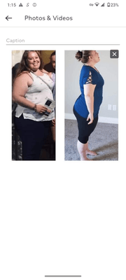 Before And After Cara Johnson (down 50 pounds)