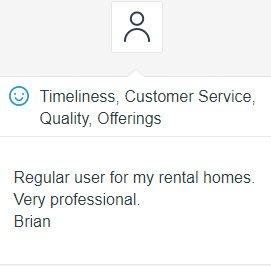 A long time satisfied client review.