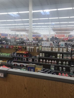 Aisle in front of the register