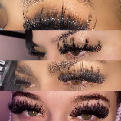 Strip lash look