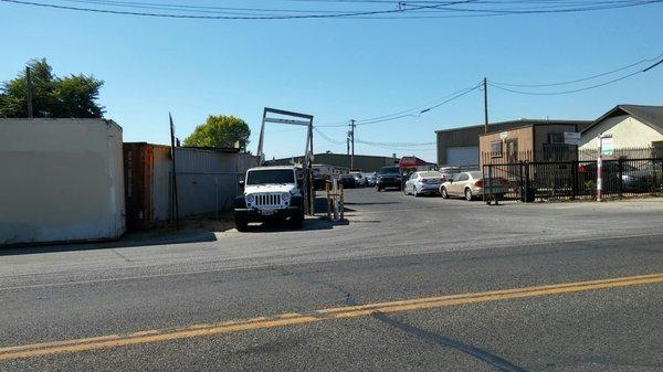 Entrance to business park from 7th street.