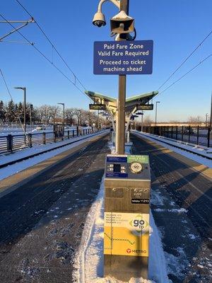 Light rail station