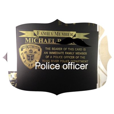 police and fire member cards