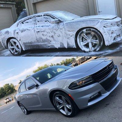 Dodge Charger Foam Bath