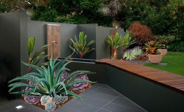 A modern twist with Low Maintenance Landscaping and Water Features