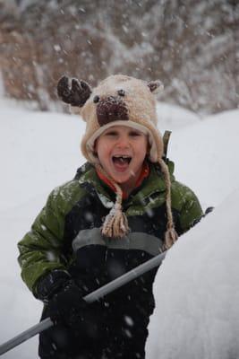 Winter is fabulous in Eastman! The snow makes everything beautiful and gives us a great place to play.