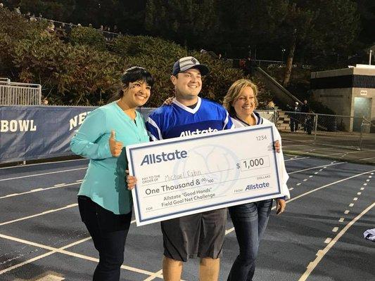 Allstate "Good Hands" Field Goal Challenge and University of Nevada, Reno