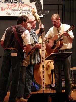 Travelling shows bring in some great bluegrass and other musical acts.