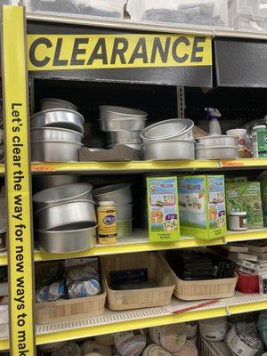 Clearance cake pans!