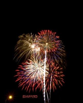 Fireworks over the Liberty Memorial