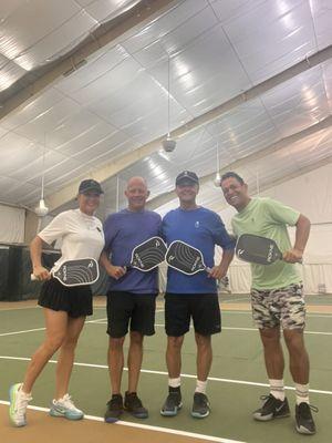 Pickleball @ CAC - Smiley Riley, Jim Diekroeger, Doug Chandler, Dave DCon Conley