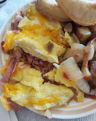 Western Omelette with ham