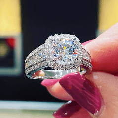 Diamond Engagement Ring at Azzi Jewelers Lansing Michigan