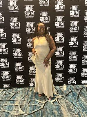 Fabienne at the One Shot hair awards ceremony 2022!