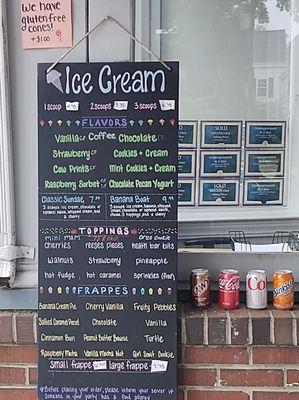 Ice Cream Menu 2023 - Subject to Change