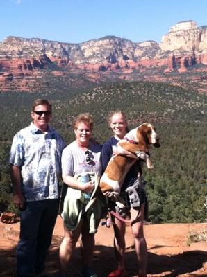 We hiked to Devils Bridge in Sedona while visiting Madison for NAU Family Weekend.