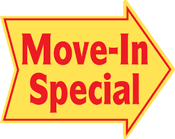 Call and ask about our various move-in specials!