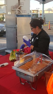 Chocolate-covered bananas, corndogs and chicken strips