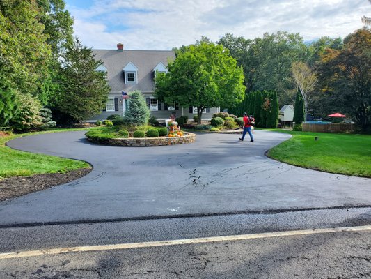 New asphalt driveway, Prospect Ct.  Marini Paving