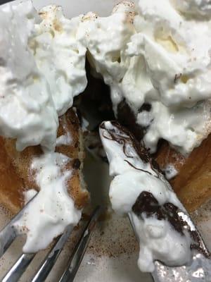 The perfect combination of sexy and cute - the Cronut! Donut/Croissant/Chocolate filling/Whip Cream/Cinnamon/Caramel. You're welcome.