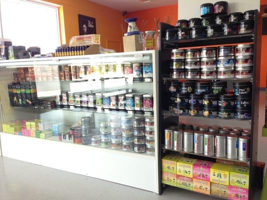 Many Hookah flavors to choose from...Starbuzz, Fantasia, Al Fakher, Cloud 9 to name few..