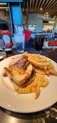 Patty Melt on Sour Dough. Very good!