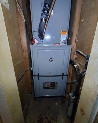 Residential furnace and Evaporator.