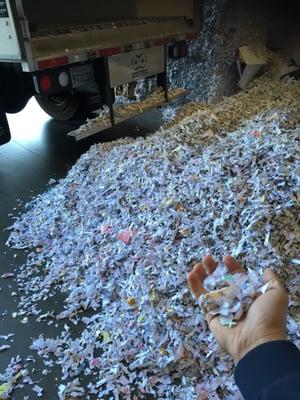 Compliant shredding service