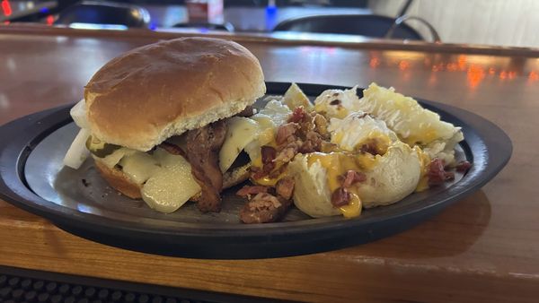 Un-breaded Tenderloin w/ Baked Potato