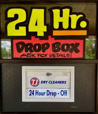 24 Hour Drop Box available!  See store for details!