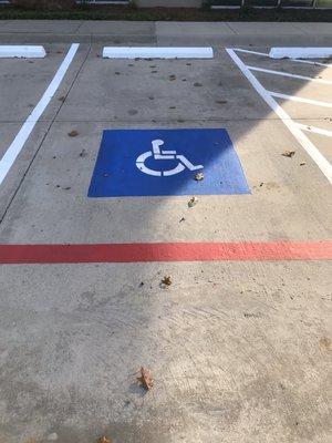 Removal of Handicap Symbol