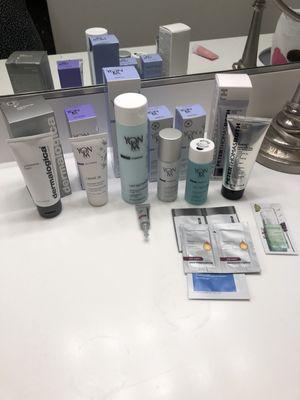 I love all my new Yonka and Dermalogica skin care products. The young gal working was very knowledgeable about the products.