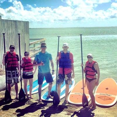 What a FUN GROUP! They had a blast SUP'n on the Bay!