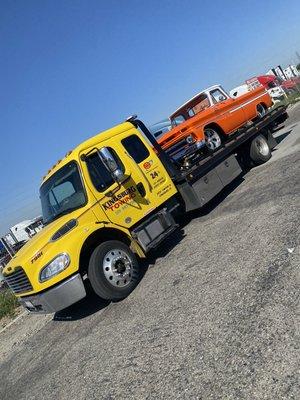 Restored classic pickup. We love taking seeing beauties like this on the bed out our trucks.