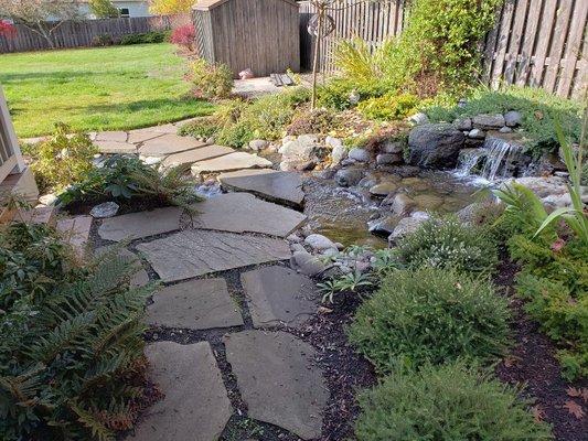 Steppingstone water feature