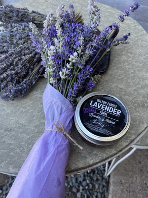 My bouquet and lavender honey